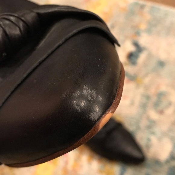 Splendid Black Leather Knotted Women's Mules, Sz 8.5 - Picture 5 of 5